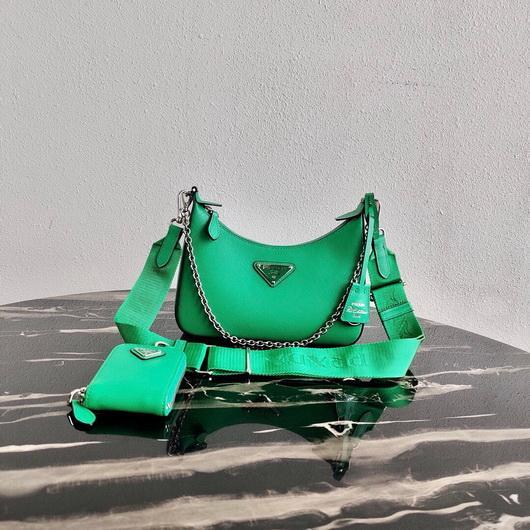 Prada 1BH204 Prada Re-Edition 2005 Saffiano leather Bag in Green - luxibagsmall