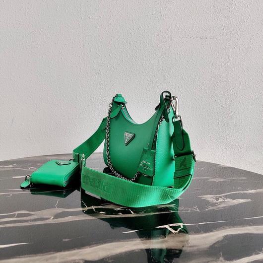 Prada 1BH204 Prada Re-Edition 2005 Saffiano leather Bag in Green - luxibagsmall