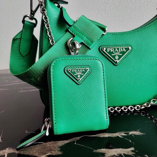 Prada 1BH204 Prada Re-Edition 2005 Saffiano leather Bag in Green - luxibagsmall