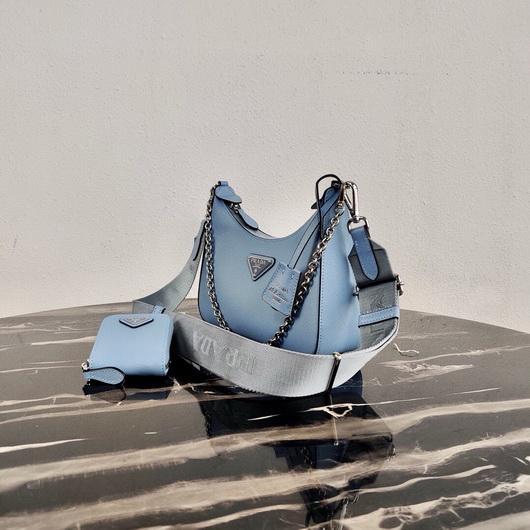 Prada 1BH204 Prada Re-Edition 2005 Saffiano leather Bag in Light Blue - luxibagsmall