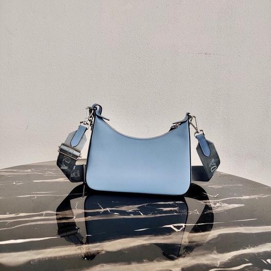 Prada 1BH204 Prada Re-Edition 2005 Saffiano leather Bag in Light Blue - luxibagsmall