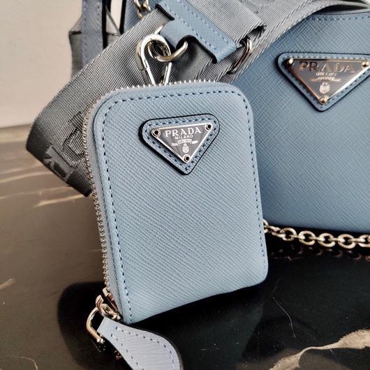 Prada 1BH204 Prada Re-Edition 2005 Saffiano leather Bag in Light Blue - luxibagsmall