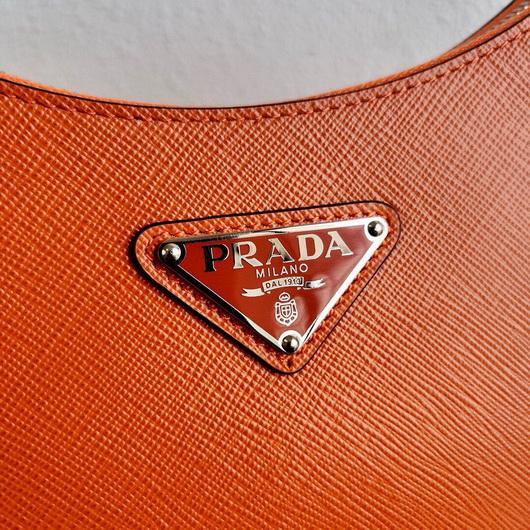 Prada 1BH204 Prada Re-Edition 2005 Saffiano leather Bag in Orange - luxibagsmall