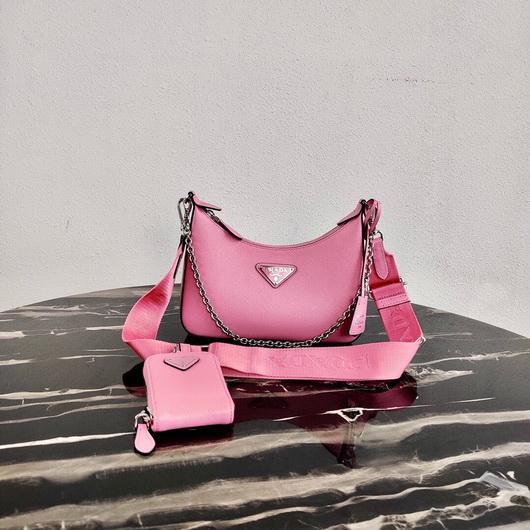 Prada 1BH204 Prada Re-Edition 2005 Saffiano leather Bag in Pink - luxibagsmall