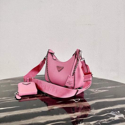 Prada 1BH204 Prada Re-Edition 2005 Saffiano leather Bag in Pink - luxibagsmall