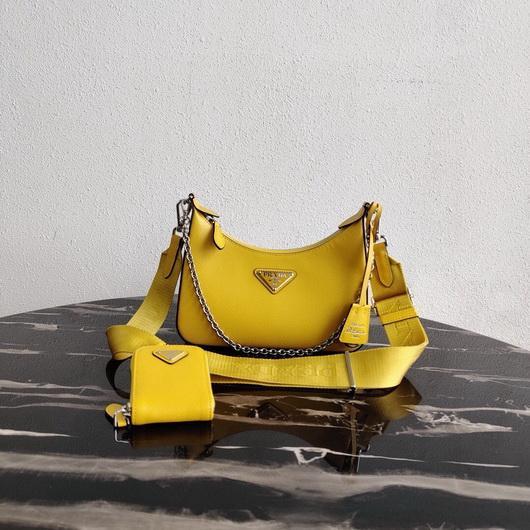 Prada 1BH204 Prada Re-Edition 2005 Saffiano leather Bag in Yellow - luxibagsmall