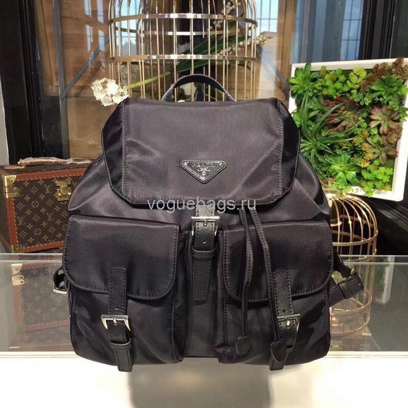 Prada 1BZ811 Nylon Backpack Bag in Black - luxibagsmall