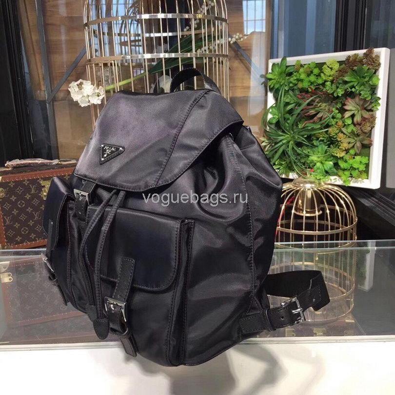 Prada 1BZ811 Nylon Backpack Bag in Black - luxibagsmall