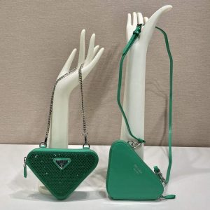 xubag.ru-prada-1nr015-embellished-satin-and-leather-mini-pouch-green-1