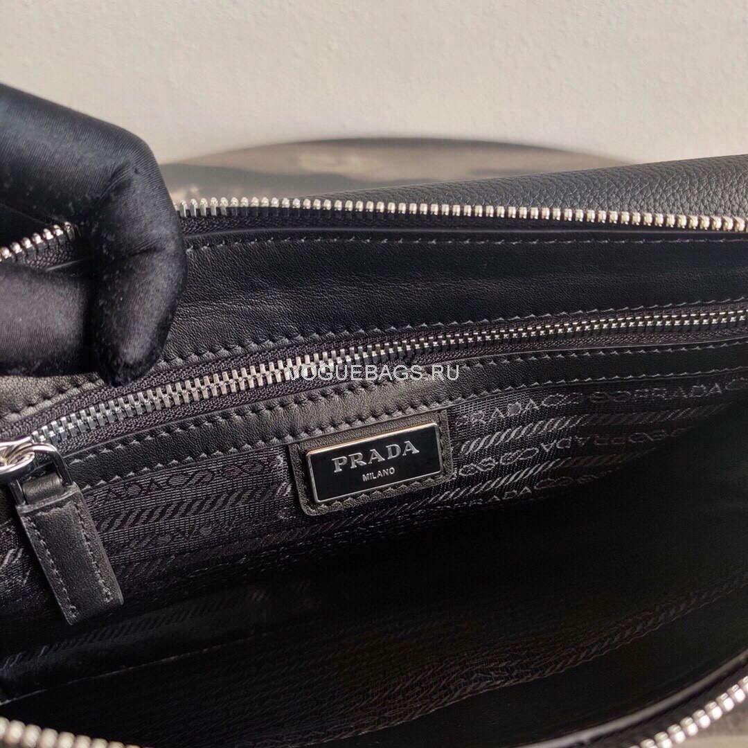 Prada 2VD012 Prada Leather Cross Body Bag Black - luxibagsmall