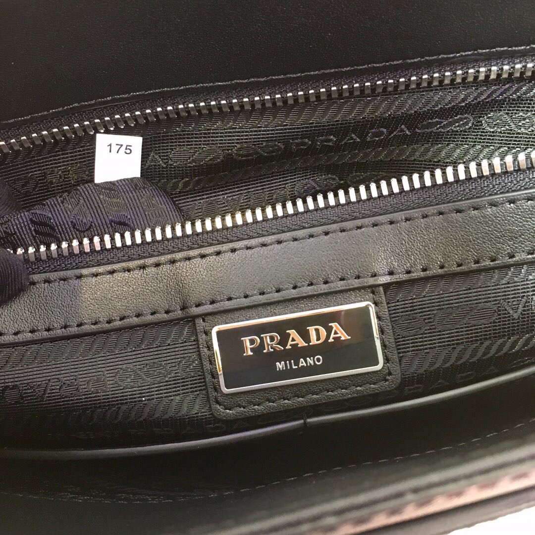 Prada 2VD018 Shoulder Bag Men Black - luxibagsmall