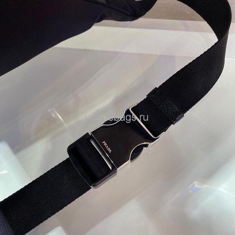 Prada 2VL033 Nylon and Saffiano leather belt Bag in Black - luxibagsmall