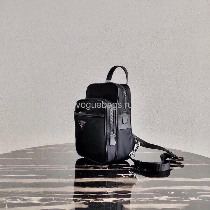 Prada 2VZ026 Nylon Backpack Bag in Black - luxibagsmall