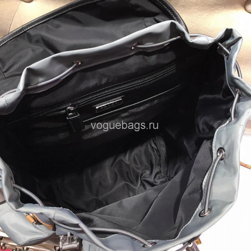 Prada 2VZ074 Nylon Backpack Bag in Gray - luxibagsmall