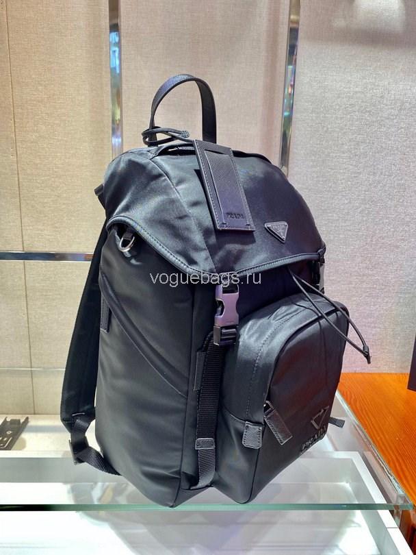 Prada 2VZ135 Nylon Backpack In Black Bag - luxibagsmall