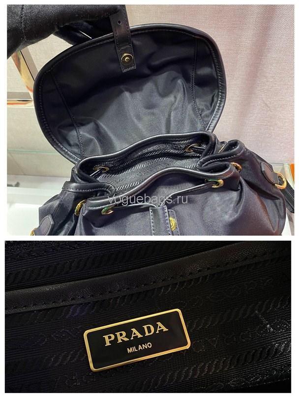 Prada Robot Fabric Backpack 1BZ677 In Black - luxibagsmall