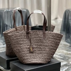 xubag.ru-saint-laurent-ysl-693242-tote-panier-maxi-bag-in-raffia-dark-brown-001