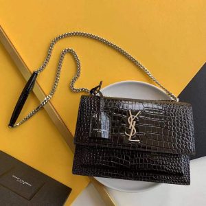 xubag.ru-ysl-442906-sunset-medium-in-crocodile-embossed-shiny-leather-black-1