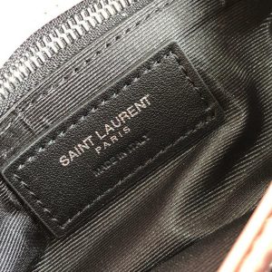 YSL 467072 Saint Laurent Loulou Toy Bag In Matelassé "Y" Leather Pink - luxibagsmall