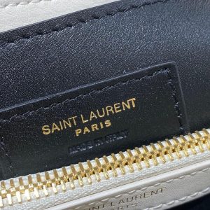 YSL 494699 Saint Laurent Loulou Small Bag White - luxibagsmall