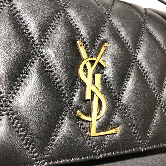 YSL 568906 Yves Saint Laurent Crossbody Chain Bag Black - luxibagsmall