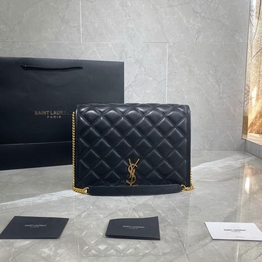 YSL 579607 Yves Saint Laurent Chain Bag Becky Black - luxibagsmall