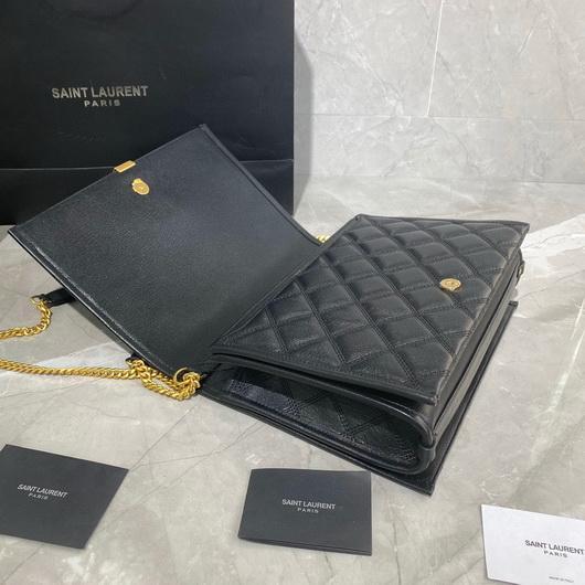 YSL 579607 Yves Saint Laurent Chain Bag Becky Black - luxibagsmall