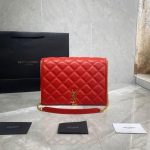 YSL 579607 Yves Saint Laurent Chain Bag Becky Red - luxibagsmall