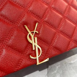 YSL 579607 Yves Saint Laurent Chain Bag Becky Red - luxibagsmall