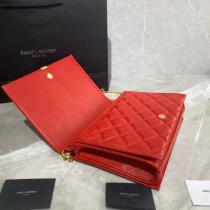 YSL 579607 Yves Saint Laurent Chain Bag Becky Red - luxibagsmall