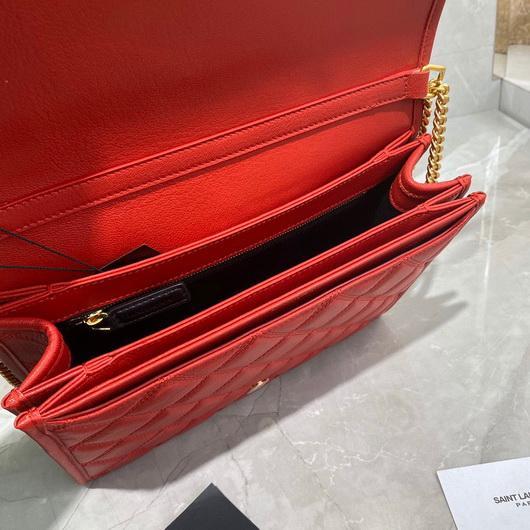 YSL 579607 Yves Saint Laurent Chain Bag Becky Red - luxibagsmall