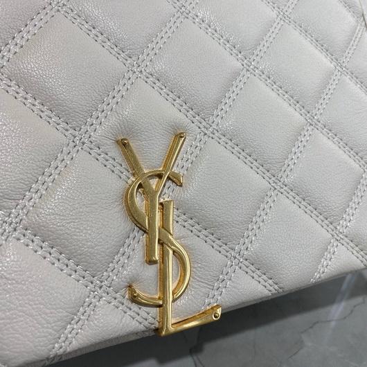 YSL 579607 Yves Saint Laurent Chain Bag Becky White - luxibagsmall