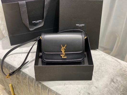 YSL 634305 Yves Saint Laurent Solferino Box Medium Black - luxibagsmall