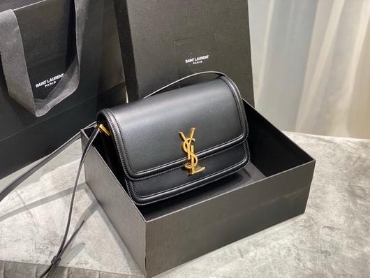 YSL 634305 Yves Saint Laurent Solferino Box Medium Black - luxibagsmall