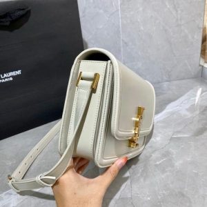 YSL 634305 Yves Saint Laurent Solferino Box Medium Beige - luxibagsmall