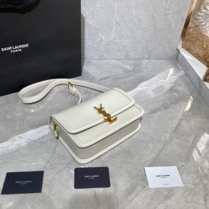 YSL 634305 Yves Saint Laurent Solferino Box Medium Beige - luxibagsmall