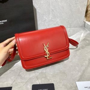 YSL 634305 Yves Saint Laurent Solferino Box Medium Red - luxibagsmall