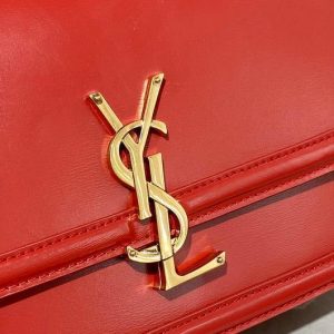 YSL 634305 Yves Saint Laurent Solferino Box Medium Red - luxibagsmall