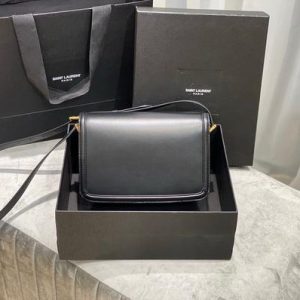 YSL 634305 Yves Saint Laurent Solferino Box Medium Black - luxibagsmall