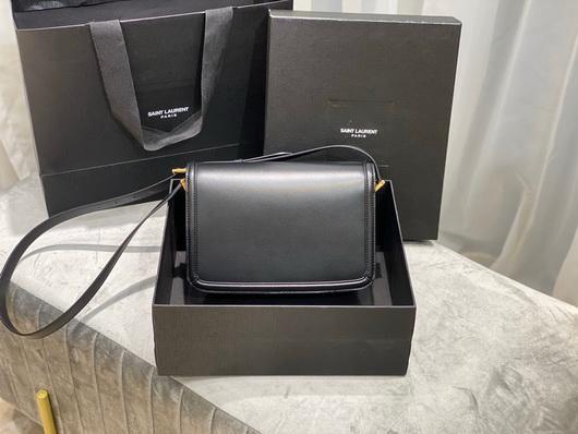 YSL 634305 Yves Saint Laurent Solferino Box Medium Black - luxibagsmall