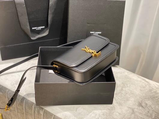 YSL 634305 Yves Saint Laurent Solferino Box Medium Black - luxibagsmall