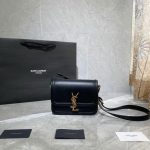 YSL 634306 Yves Saint Laurent Solferino Box Small Shoulder Handbag Black - luxibagsmall