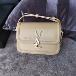 YSL 634306 Yves Saint Laurent Solferino Box small Shoulder Handbag Beige - luxibagsmall