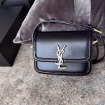 YSL 634306 Yves Saint Laurent Solferino Box small Shoulder Handbag Black - luxibagsmall