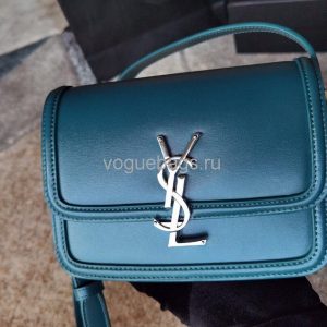 YSL 634306 Yves Saint Laurent Solferino Box small Shoulder Handbag Navy blue - luxibagsmall