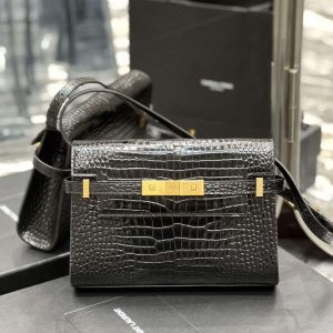 xubag.ru-ysl-675626-manhattan-small-shoulder-bag-in-shiny-crocodile-embossed-leather-black-1