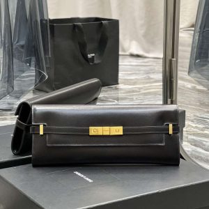 xubag.ru-ysl-695949-manhattan-clutch-in-box-saint-laurent-leather-black-1