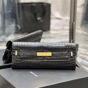 xubag.ru-ysl-695949-manhattan-clutch-in-crocodile-embossed-leather-black-1