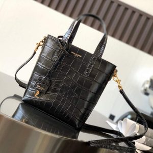 xubag.ru-ysl-712367-saint-laurent-paris-mini-toy-shopping-in-crocodile-embossed-leather-blac-002