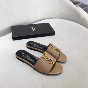 xubag.ru-yves-saint-laurent-flat-sandals-leather-with-monogram-39